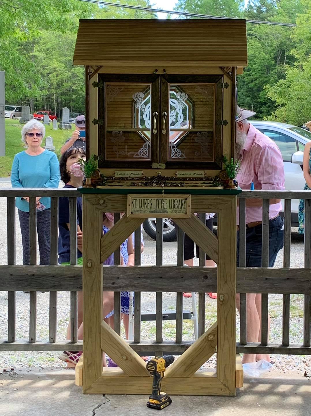 St. Luke's Little Library Grand Opening in Bishop's Park, Sunday June 20th, 2021